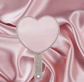 Light pink bling mirror