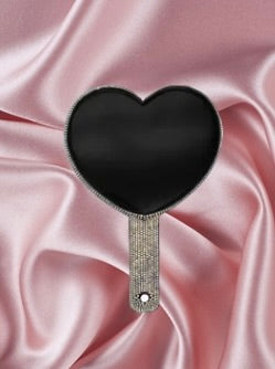 Black Heart bling mirror